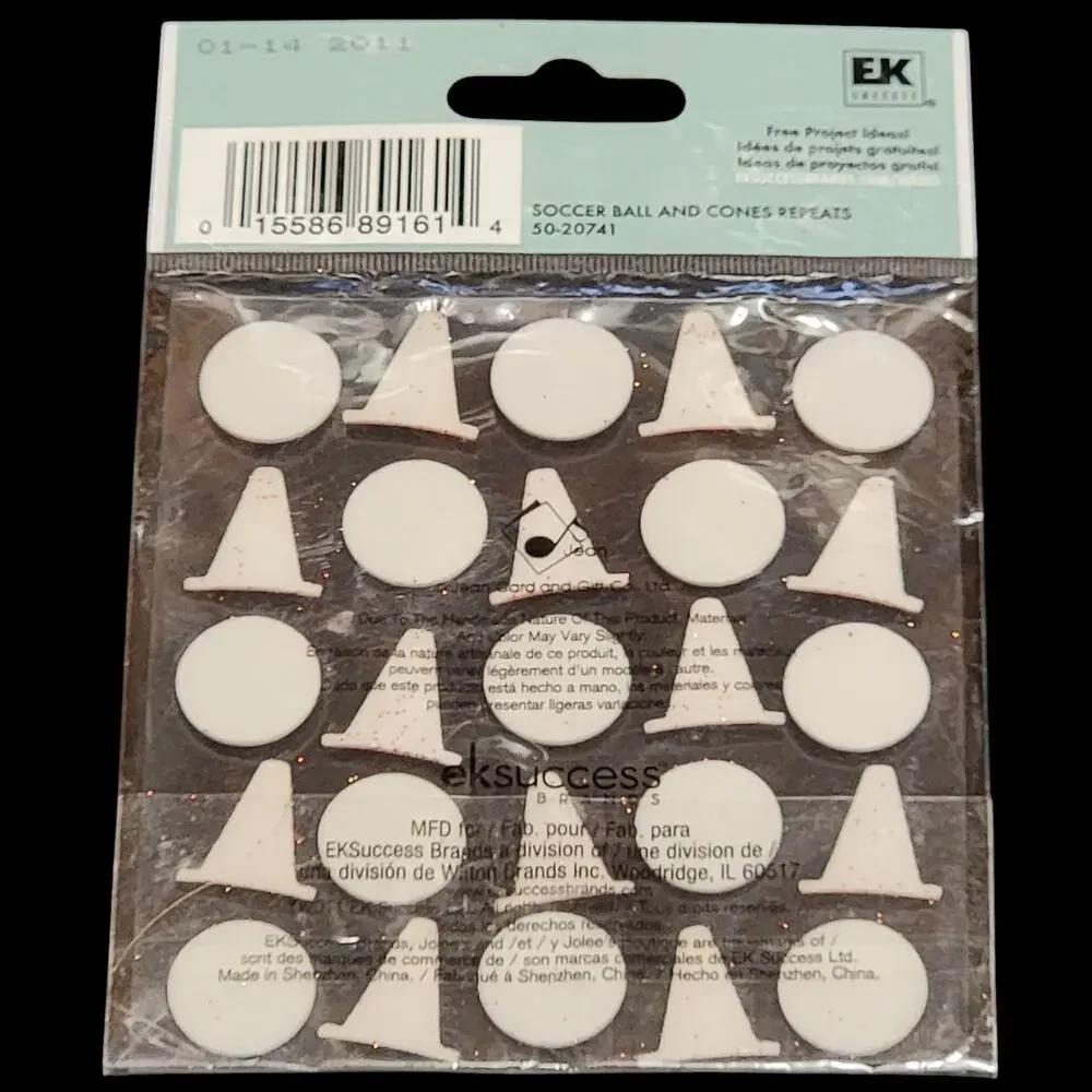 Jolees Boutique Soccer Stickers‎ Dimensional Glitter Rhinestone Scrapbooking